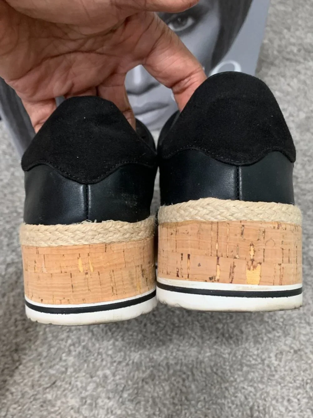 JLo Black Mesh Sneakers size 9